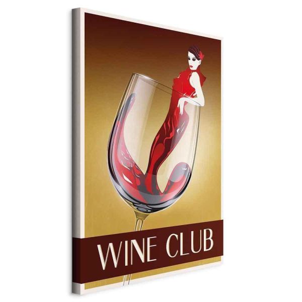 Canvas Print - Wine Club (1 Part) Vertical