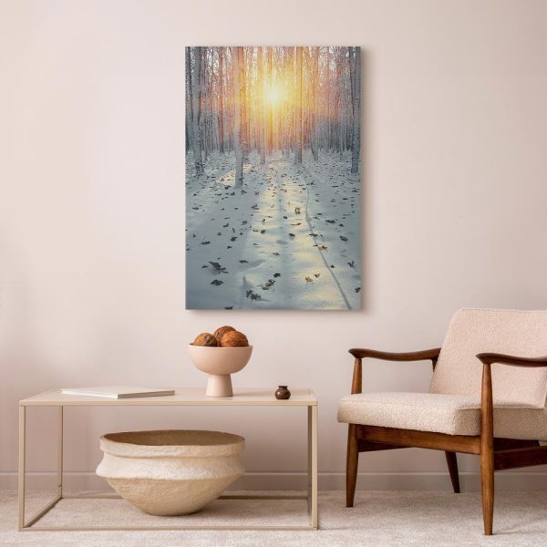 Canvas Print - Winter Afternoon (1 Part) Vertical