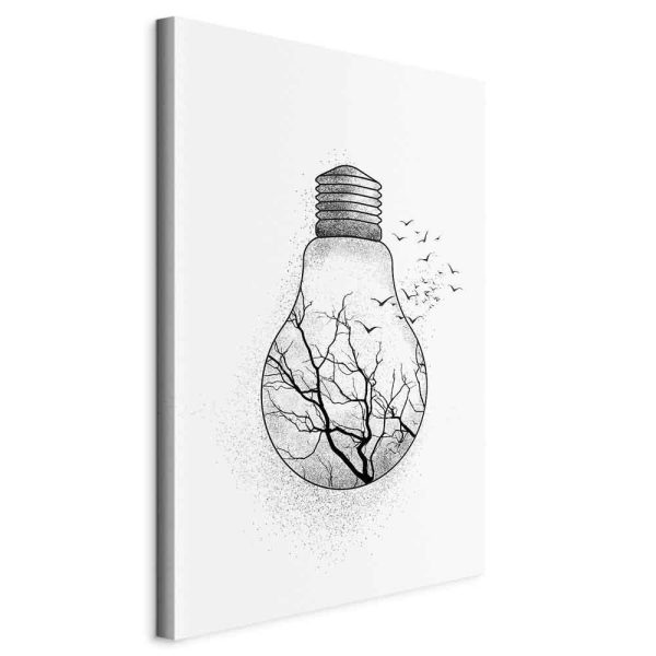 Canvas Print - Winter Birds (1 Part) Vertical
