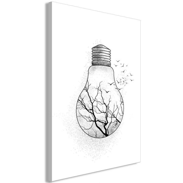 Canvas Print - Winter Birds (1 Part) Vertical