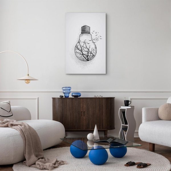 Canvas Print - Winter Birds (1 Part) Vertical