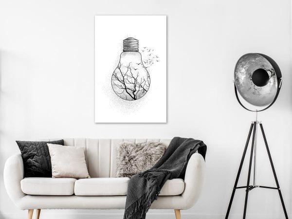 Canvas Print - Winter Birds (1 Part) Vertical
