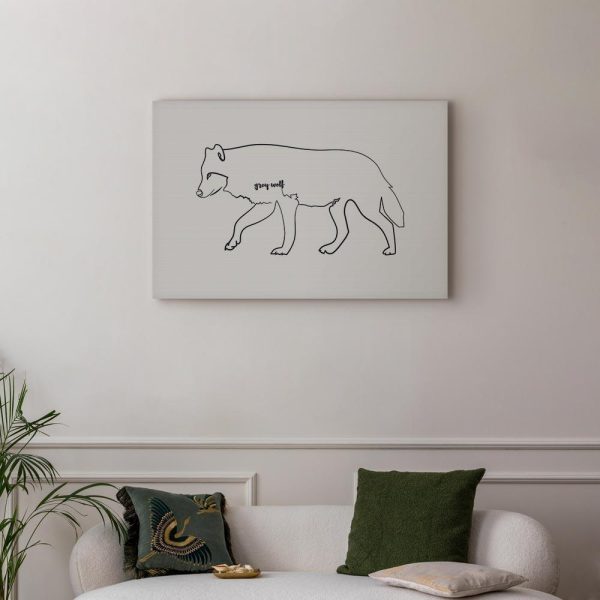 Canvas Print - Wolf (1 Part) Wide