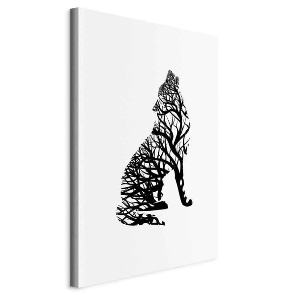 Canvas Print - Wolf Trail (1 Part) Vertical