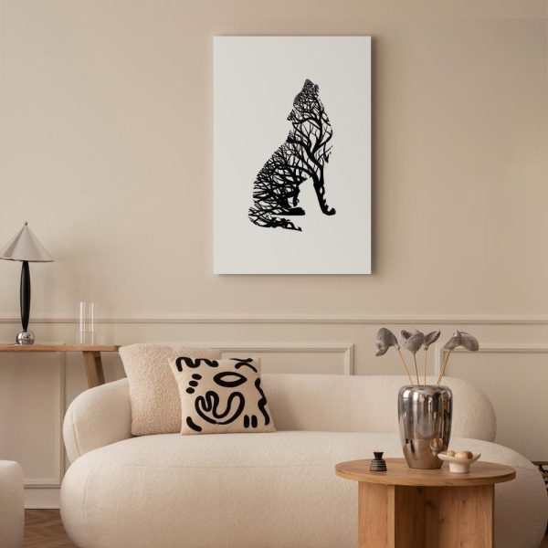 Canvas Print - Wolf Trail (1 Part) Vertical