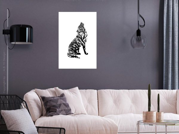 Canvas Print - Wolf Trail (1 Part) Vertical