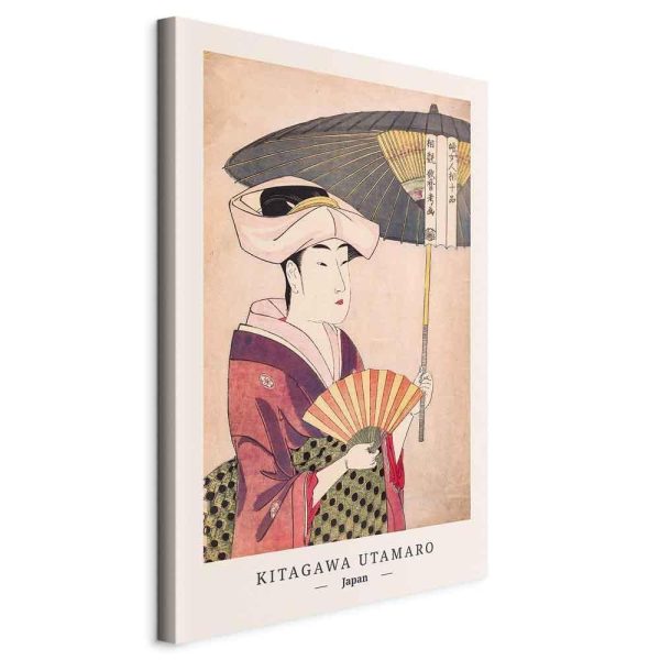 Canvas Print - Woman With an Umbrella (1 Part) Vertical