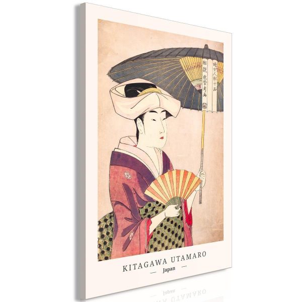 Canvas Print - Woman With an Umbrella (1 Part) Vertical