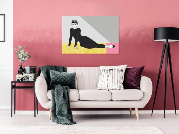 Canvas Print - Woman in Pastel Hue (1-part) - Film-Inspired Pop Art - Image 2