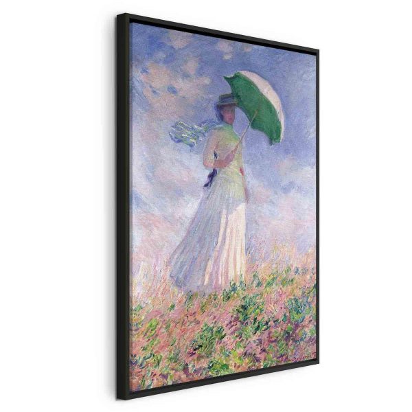 Canvas Print - Woman with a Parasol, facing right