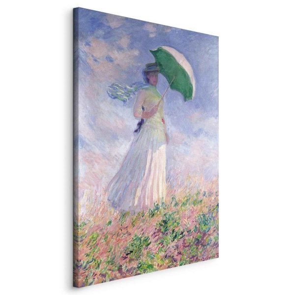 Canvas Print - Woman with a Parasol, facing right