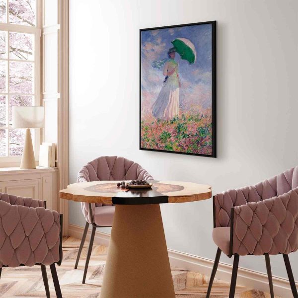 Canvas Print - Woman with a Parasol, facing right