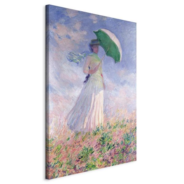 Canvas Print - Woman with a Parasol, facing right