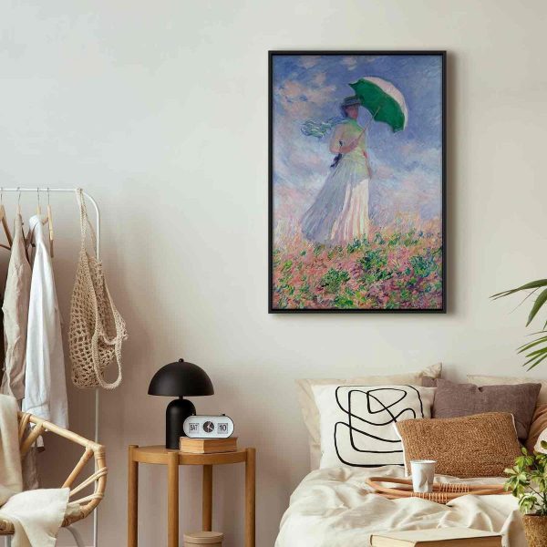 Canvas Print - Woman with a Parasol, facing right