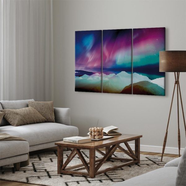 Canvas Print - Wonderful Aurora (3 Parts)