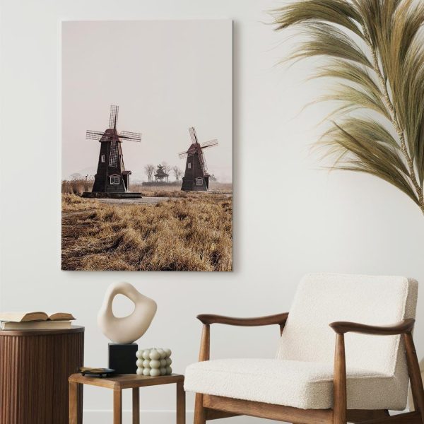 Canvas Print - Wooden Windmill (1 Part) Vertical