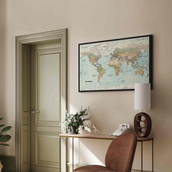Canvas Print - World Map: Beautiful World