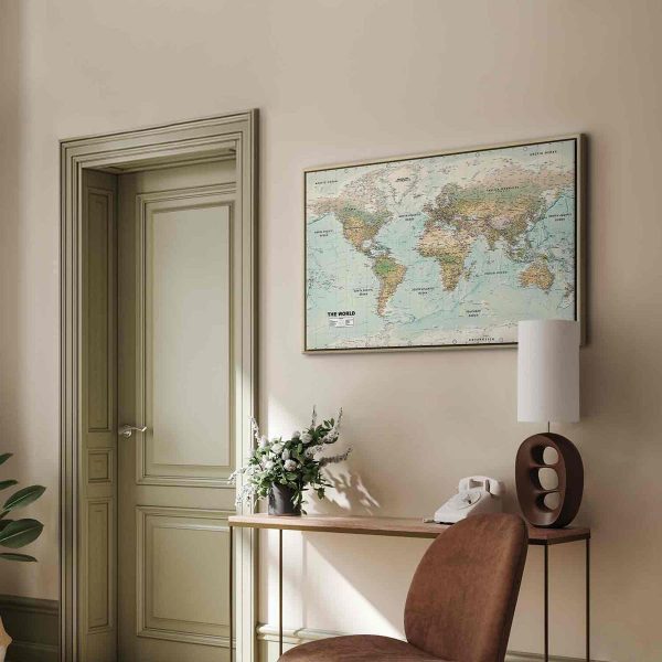 Canvas Print - World Map: Beautiful World