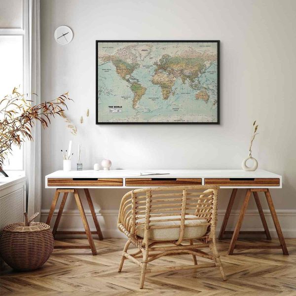 Canvas Print - World Map: Beautiful World