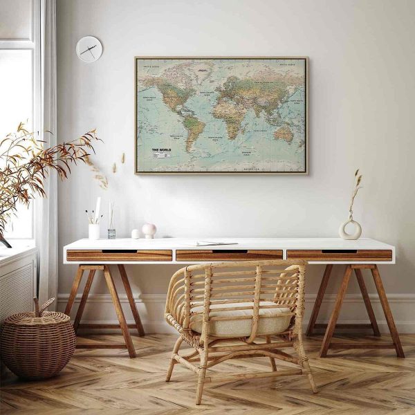 Canvas Print - World Map: Beautiful World