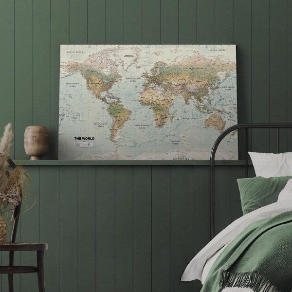 Canvas Print - World Map: Beautiful World
