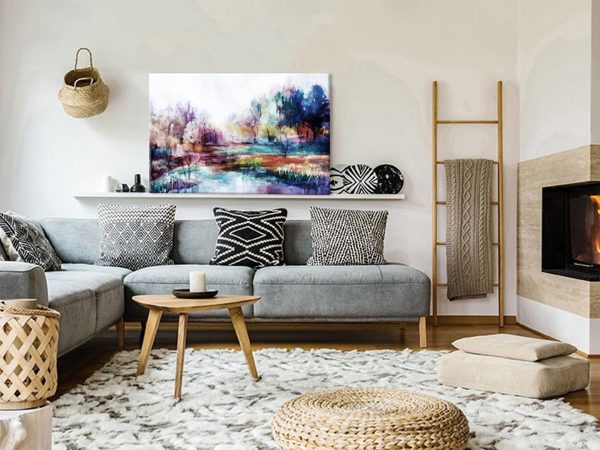 Canvas Print - World in Paints (1 Part) Wide
