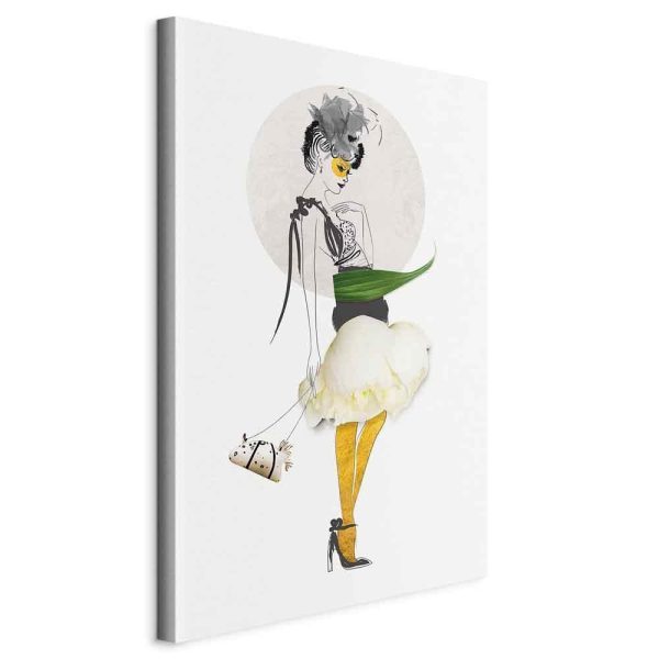 Canvas Print - Yellow Stocking (1 Part) Vertical