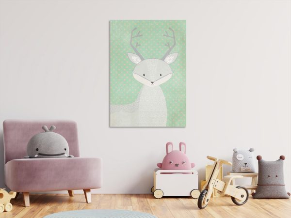 Canvas Print - Young Deer (1 Part) Vertical - Image 2