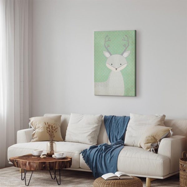 Canvas Print - Young Deer (1 Part) Vertical