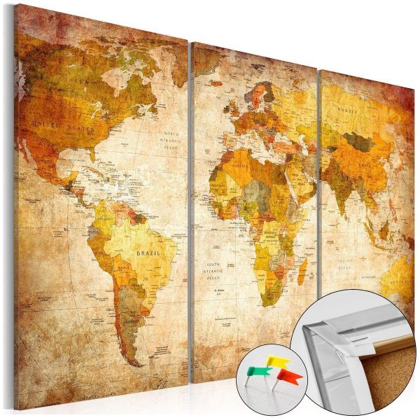 Decorative Pinboard - Antique Travel