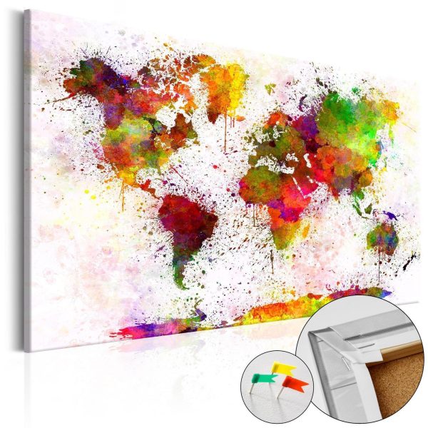 Decorative Pinboard - Artistic World