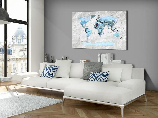 Decorative Pinboard - Blue Pilgrimages