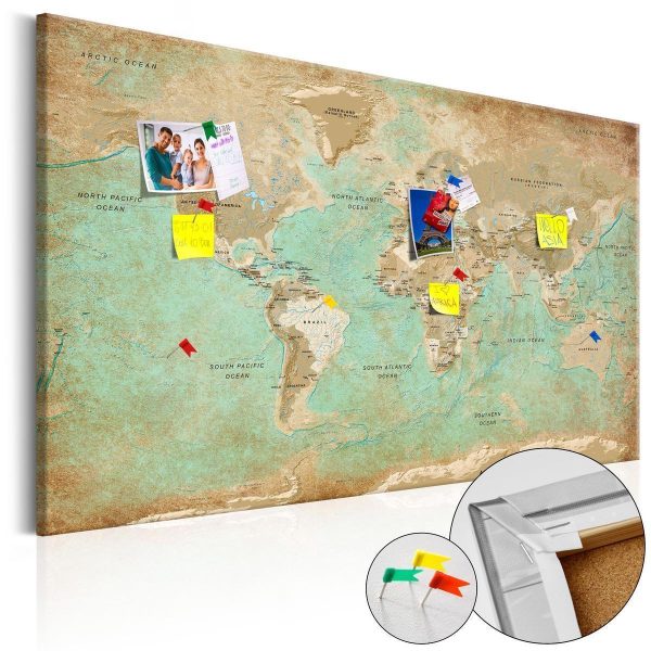 Decorative Pinboard - Celadon Journey