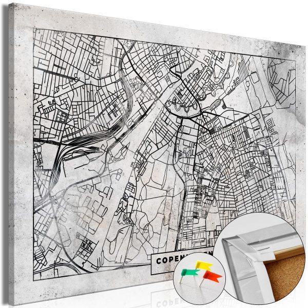 Decorative Pinboard - Copenhagen Plan