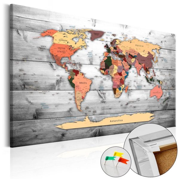 Decorative Pinboard - Direction World
