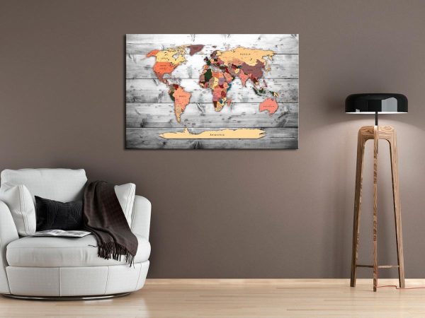 Decorative Pinboard - Direction World