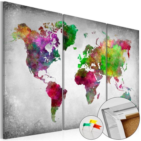 Decorative Pinboard - Diversity of World