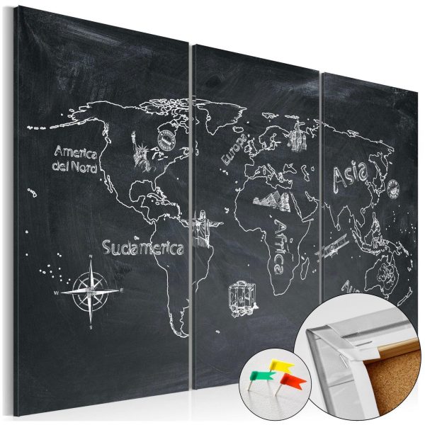 Decorative Pinboard - Geography lesson