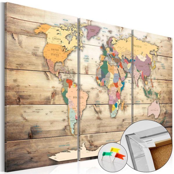 Decorative Pinboard - Map of Dreams