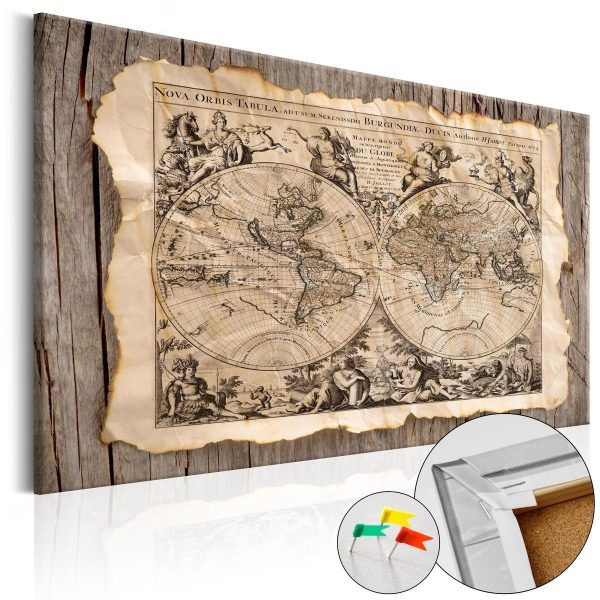 Decorative Pinboard - Map of the Past