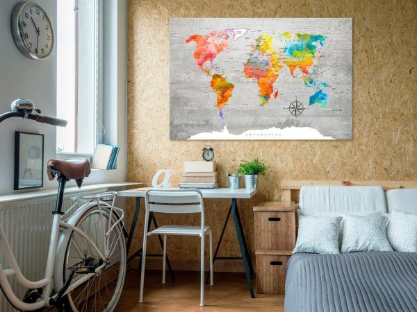 Decorative Pinboard - Multicolored Travels - Image 2