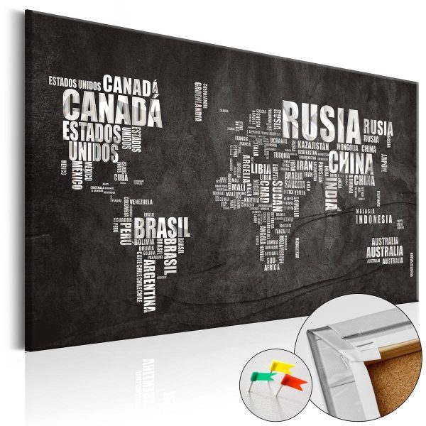 Decorative Pinboard - Mundo Negro