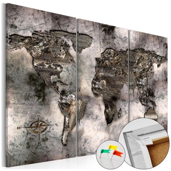 Decorative Pinboard - Opalescent Map