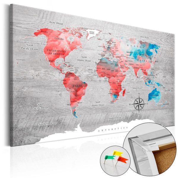 Decorative Pinboard - Red Roam