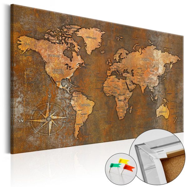 Decorative Pinboard - Rusty World