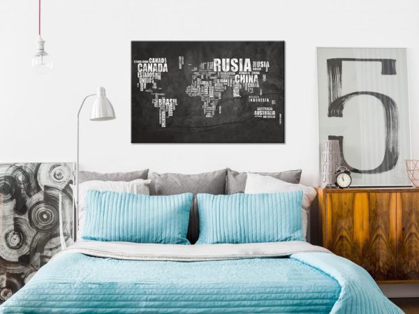 Decorative Pinboard - Spanish Geography [Cork Map - Spanish Text]
