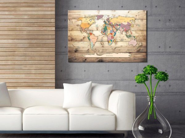 Decorative Pinboard - The World at Your Fingertips
