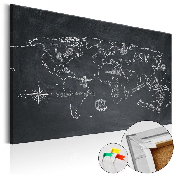Decorative Pinboard - Travel broadens the Mind