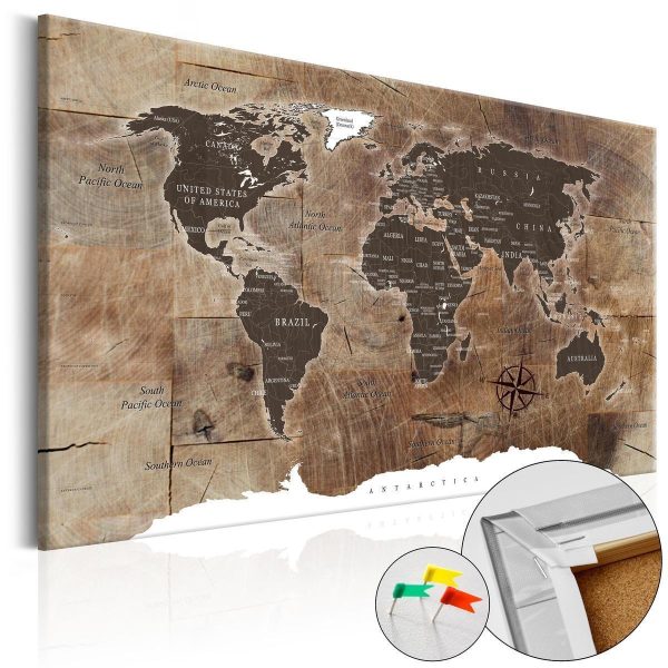Decorative Pinboard - Wooden Mosaic