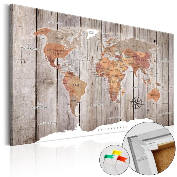 Decorative Pinboard - Wooden Stories